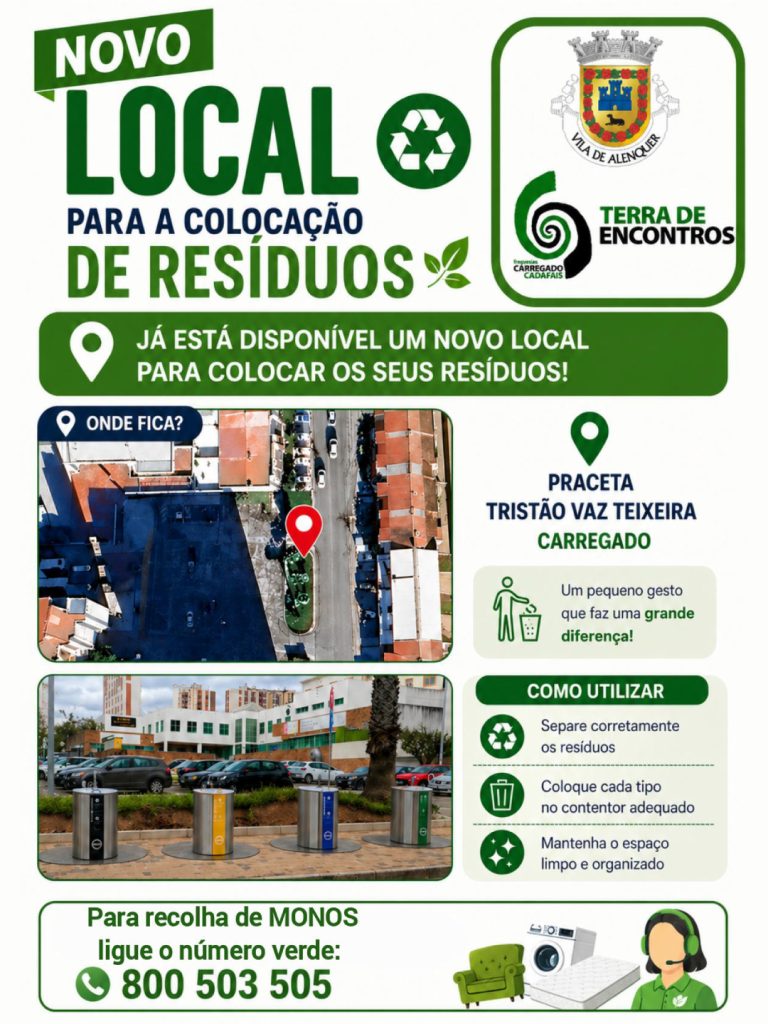 Novo local para colocação de resíduos no Carregado