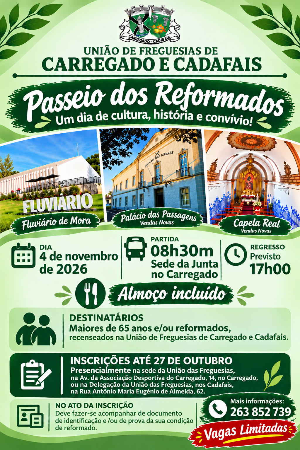 Passeio dos Reformados 2026